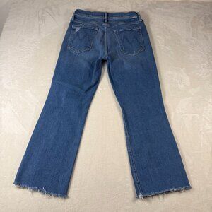 MOTHER The Tripper Ankle Fray Jeans Distressed Size 30 Play Like A Pirate Wash